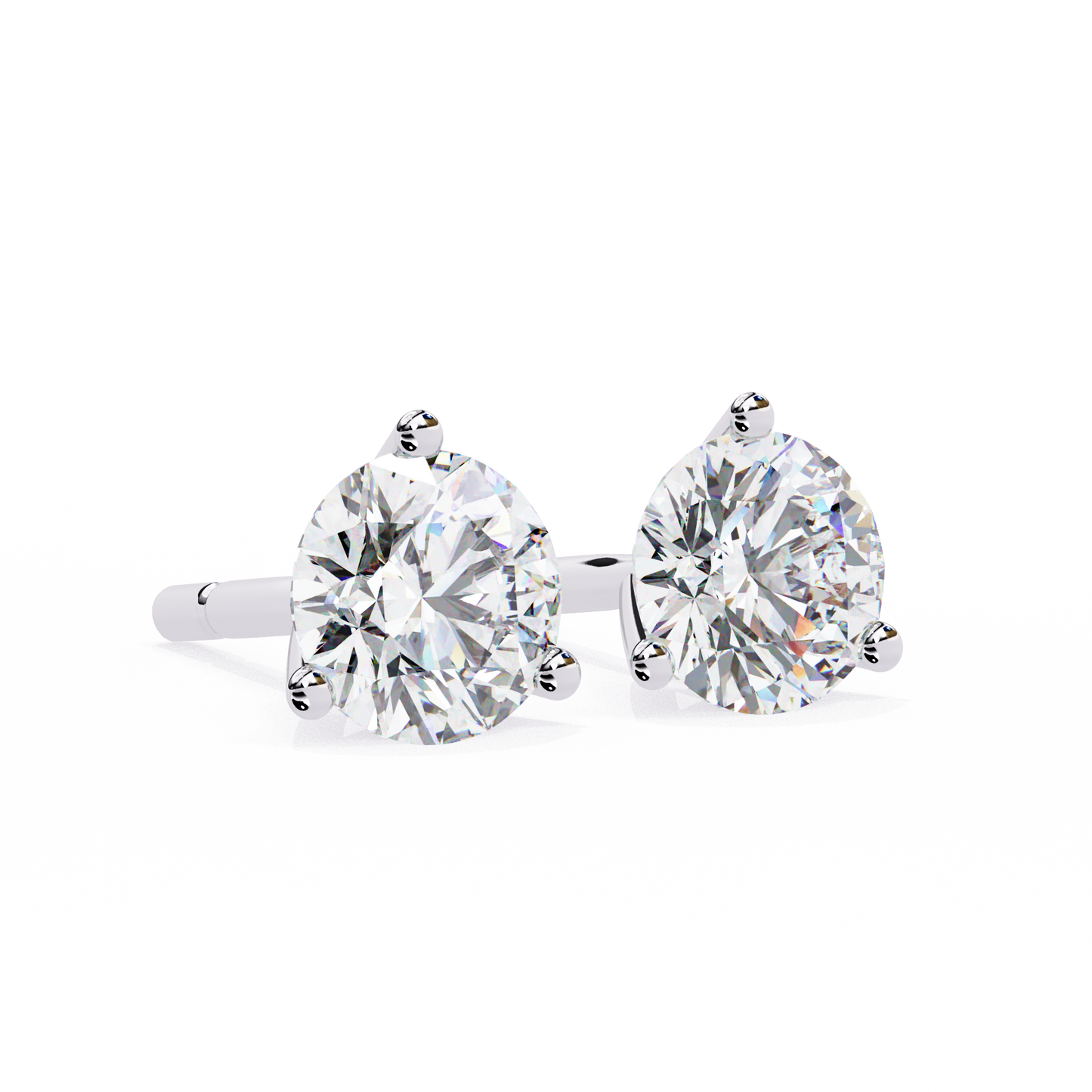 Round Solitaire Studs