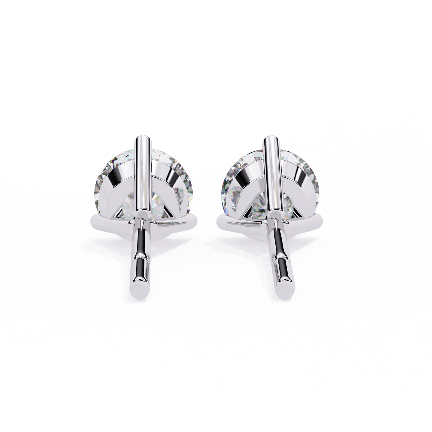 Round Solitaire Studs