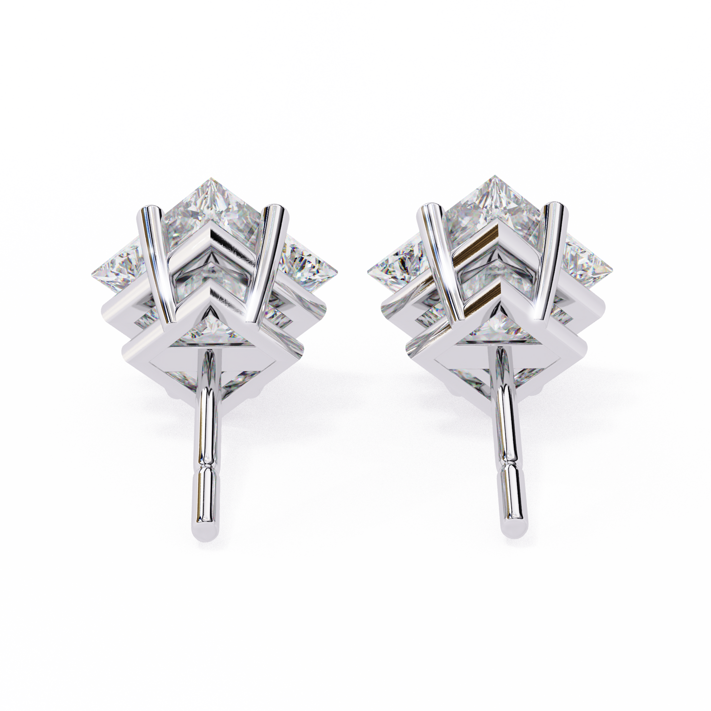 Solitaire Studs Square